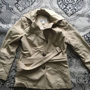 Talbot’s Tan Beige Belted Trench Coat